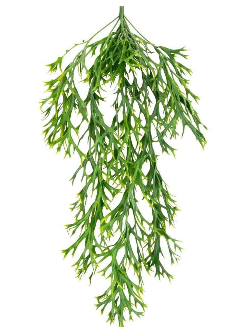 Fern Artificial Hanging Staghorn Plant Green Faux
